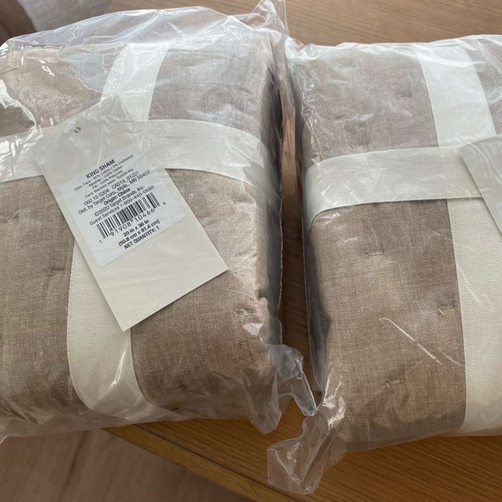 Two pillow shams